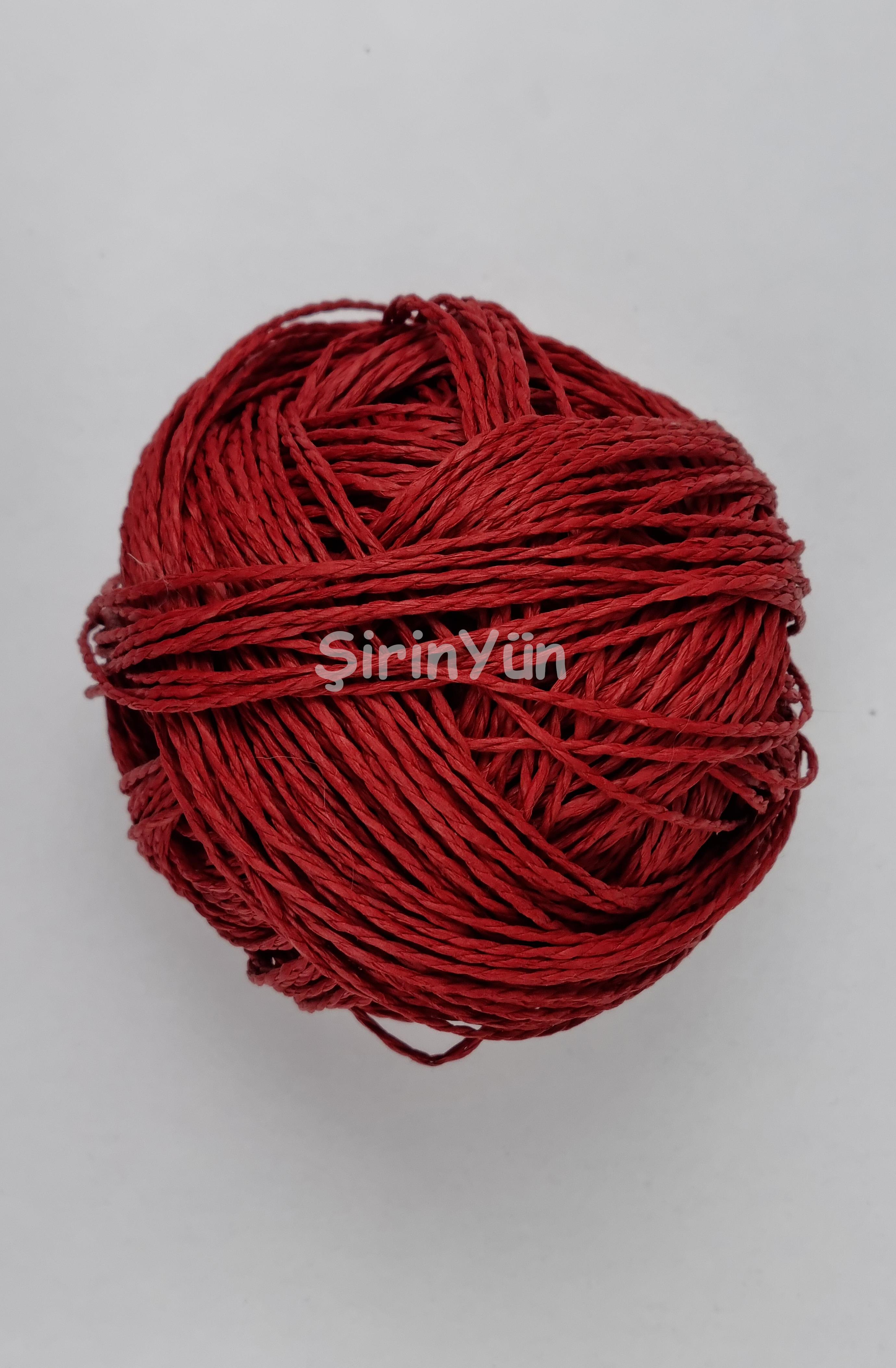 Sarılmış Kağıt İp 100 Gram Koyu Kırmızı