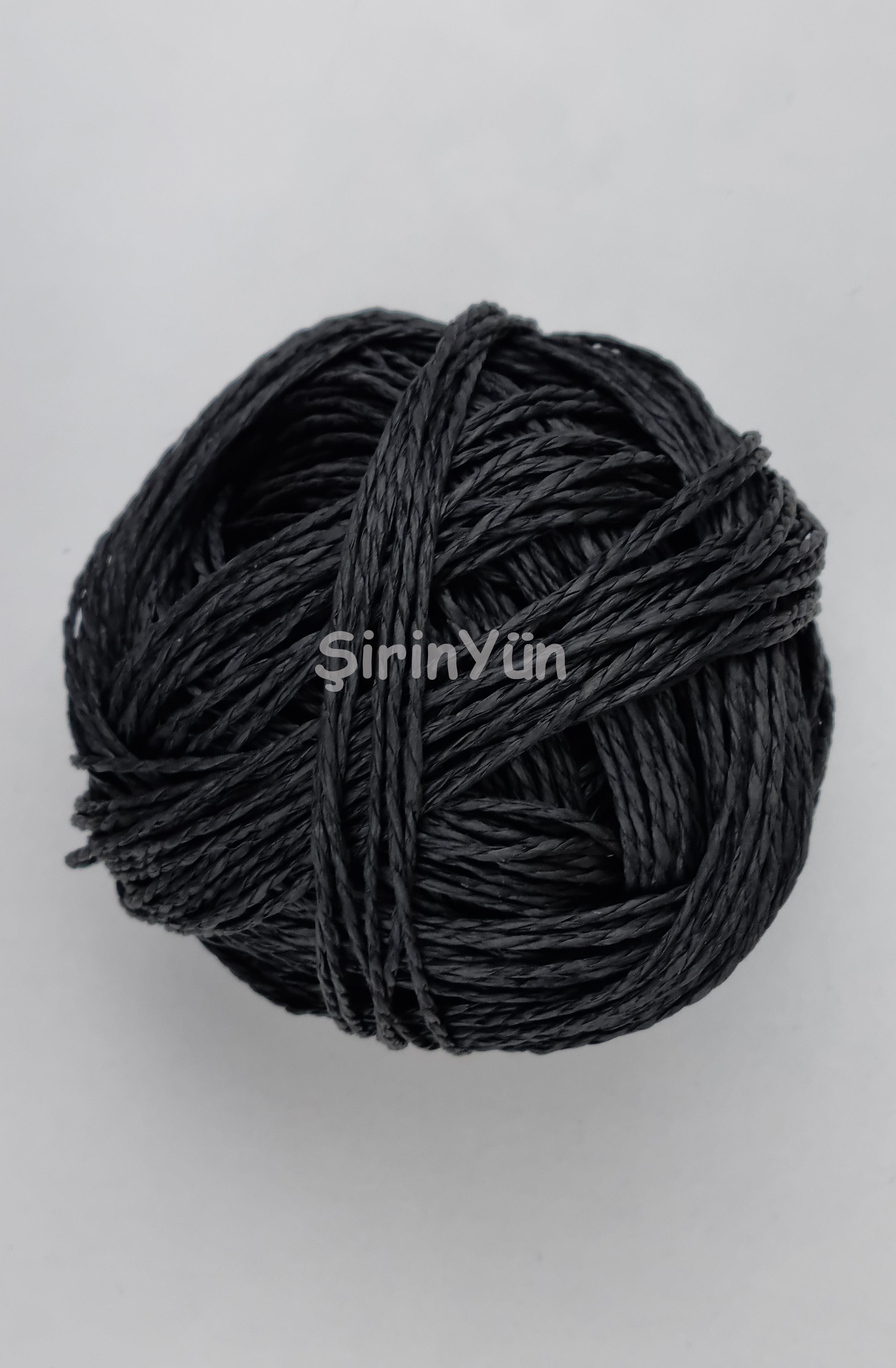 Sarılmış Kağıt İp 100 Gram Siyah