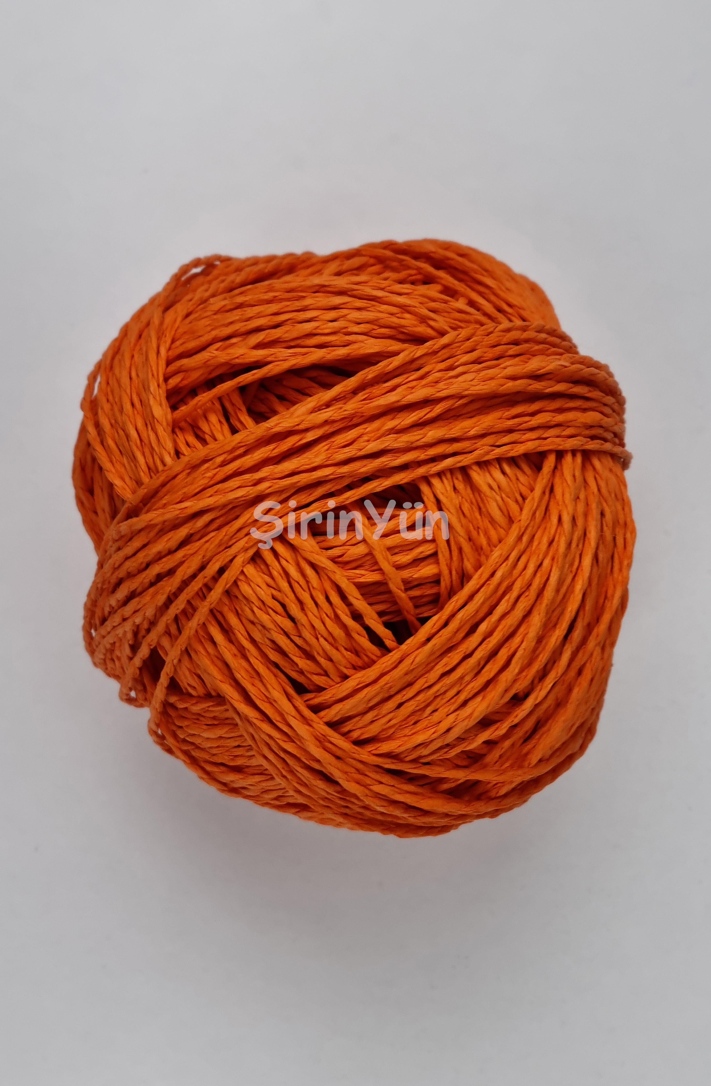 Sarılmış Kağıt İp 100 Gram Turuncu