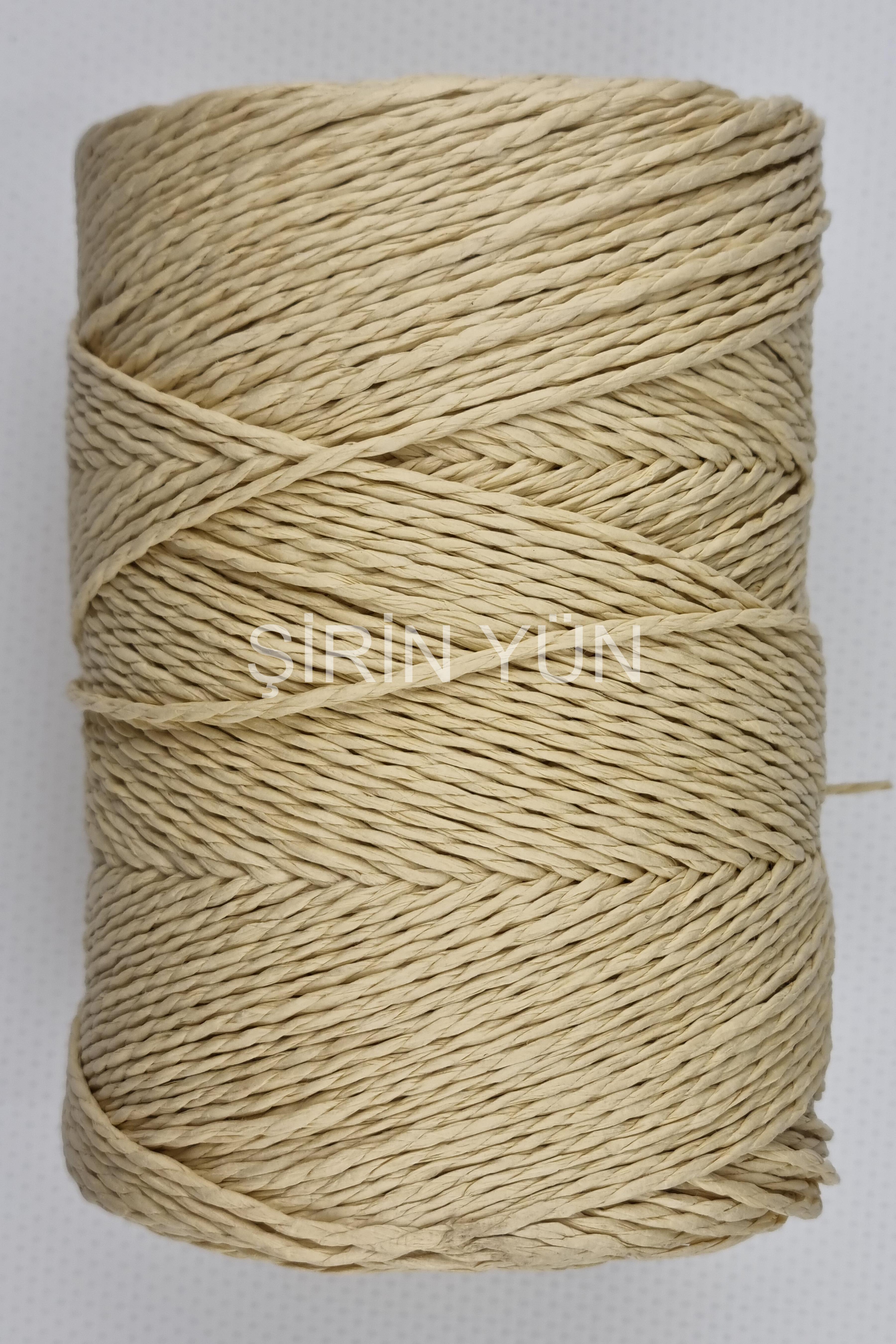 Sarılmış Kağıt İp 200 Gram 240 Metre Açık Saman 27