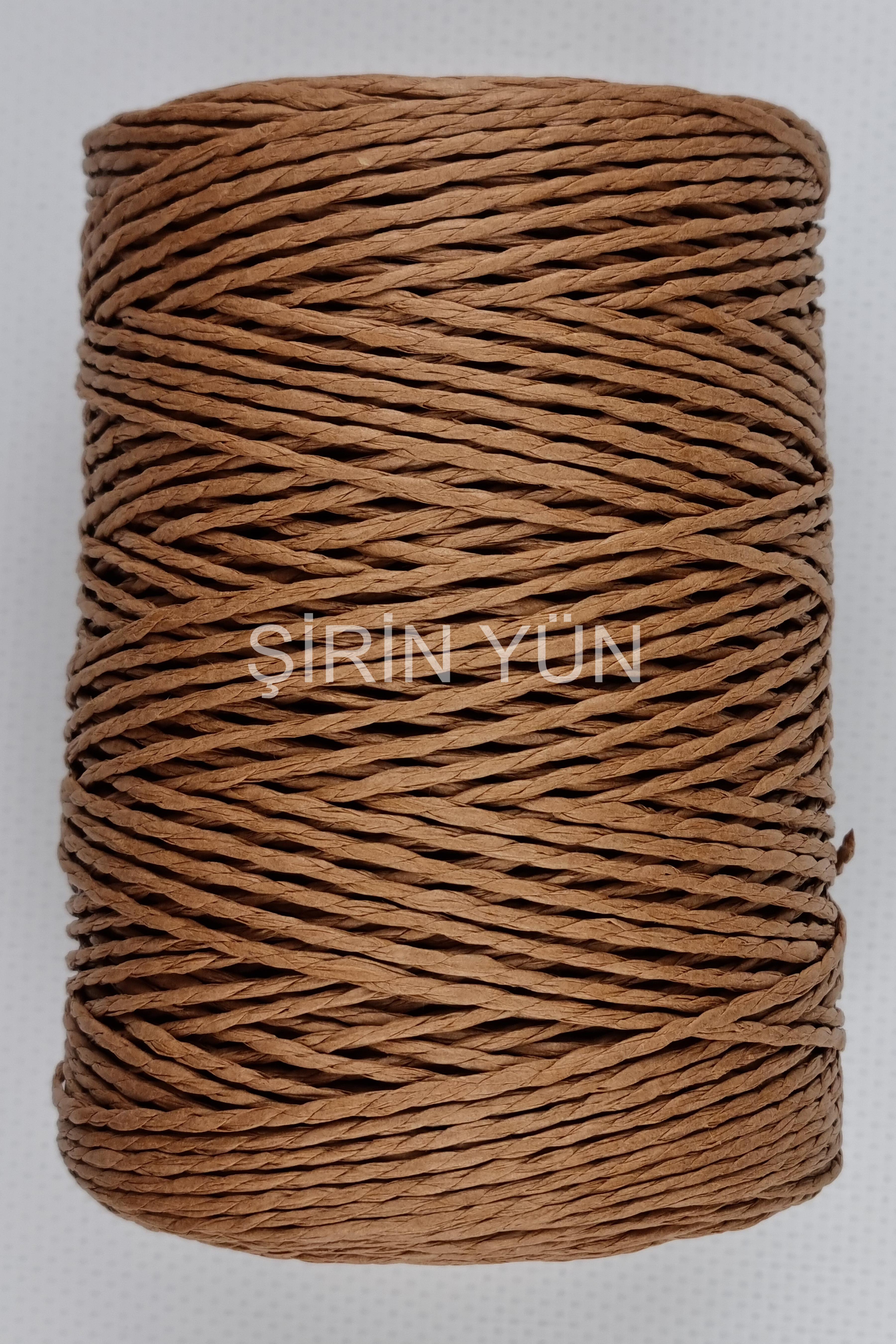 Sarılmış Kağıt İp 200 Gram 240 Metre Açık Kahverengi 34