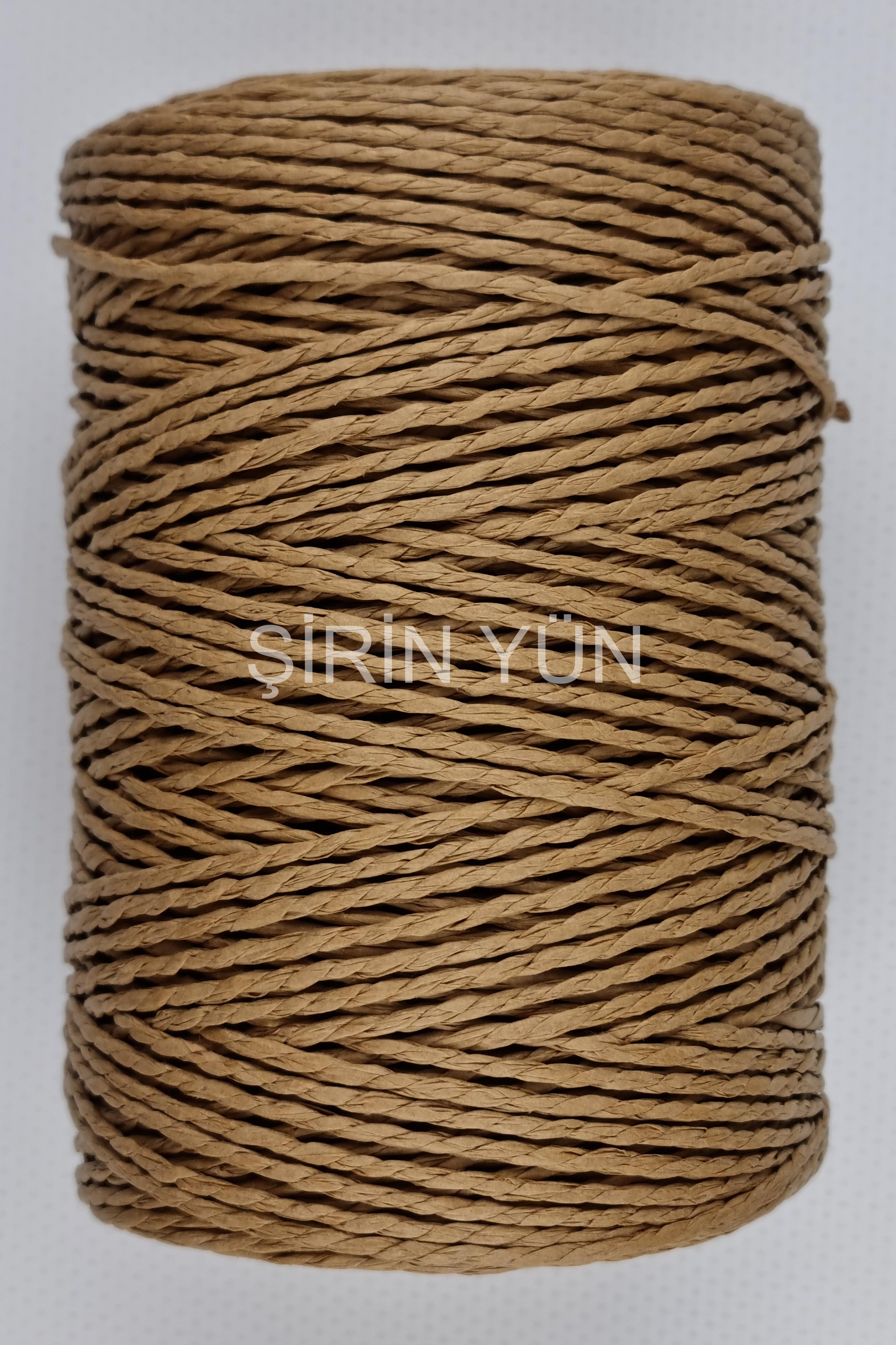 Sarılmış Kağıt İp 200 Gram 240 Metre Bej 39