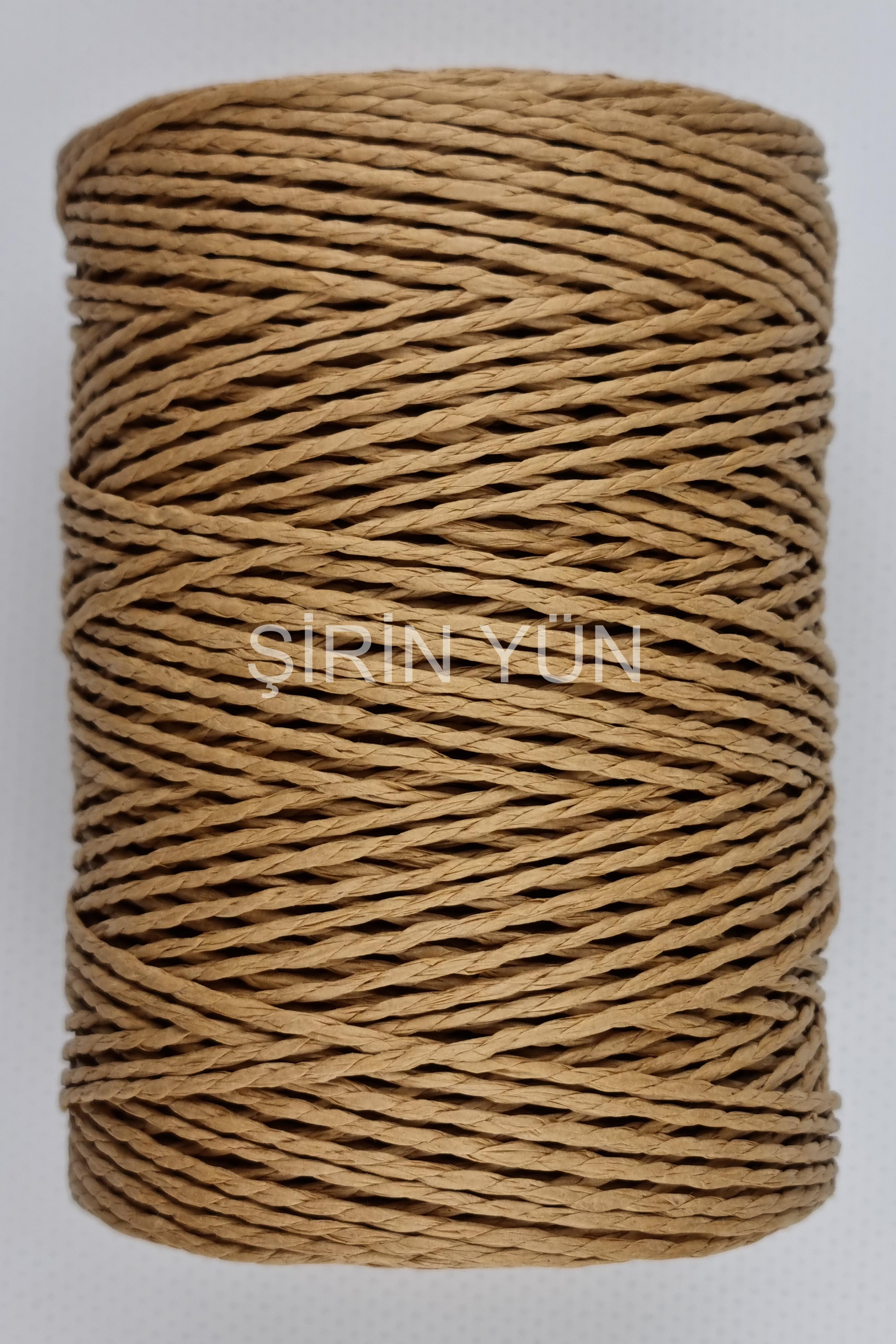 Sarılmış Kağıt İp 200 Gram 240 Metre Bej 39B