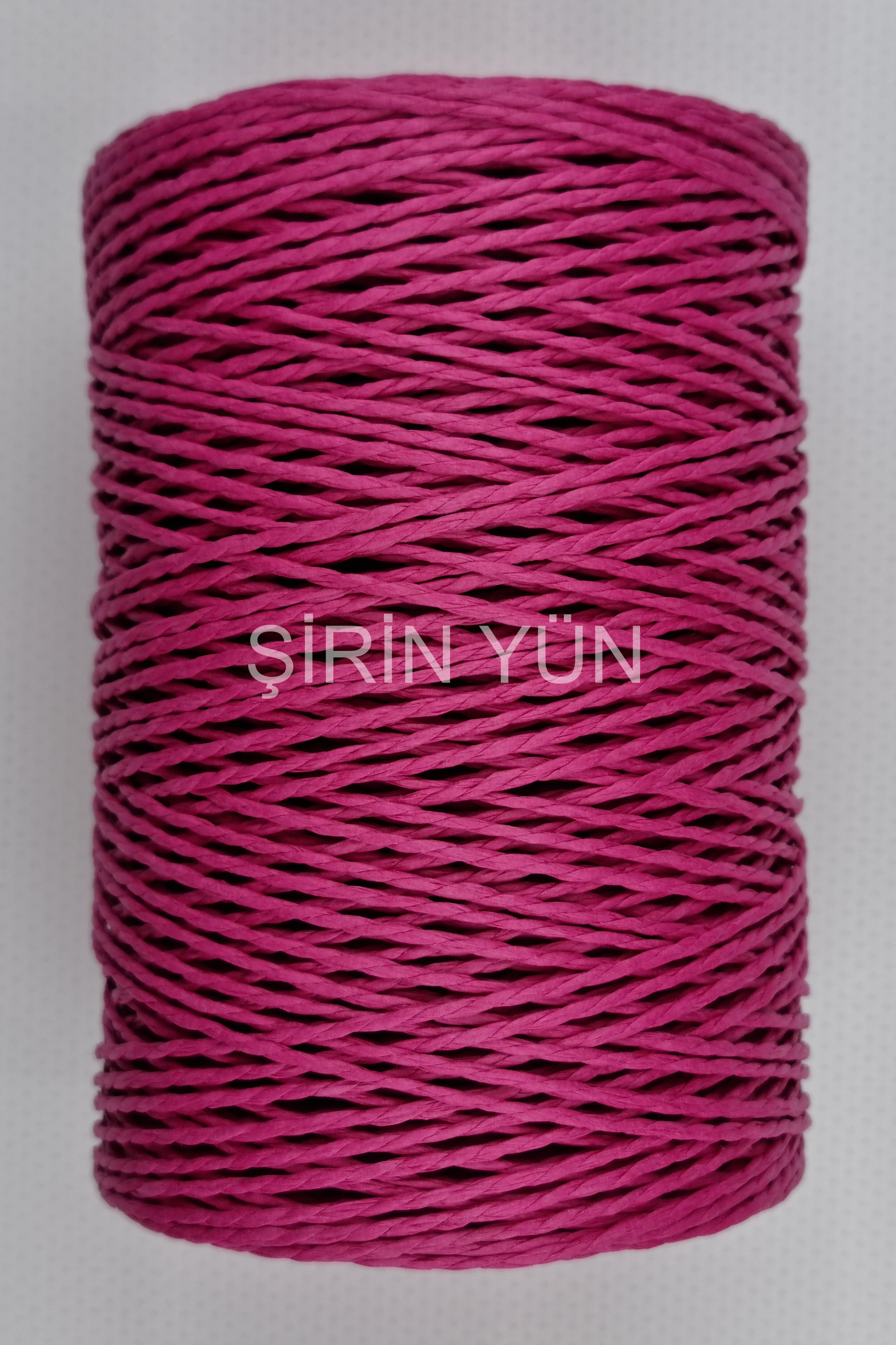 Sarılmış Kağıt İp 200 Gram 240 Metre Fuşya 29
