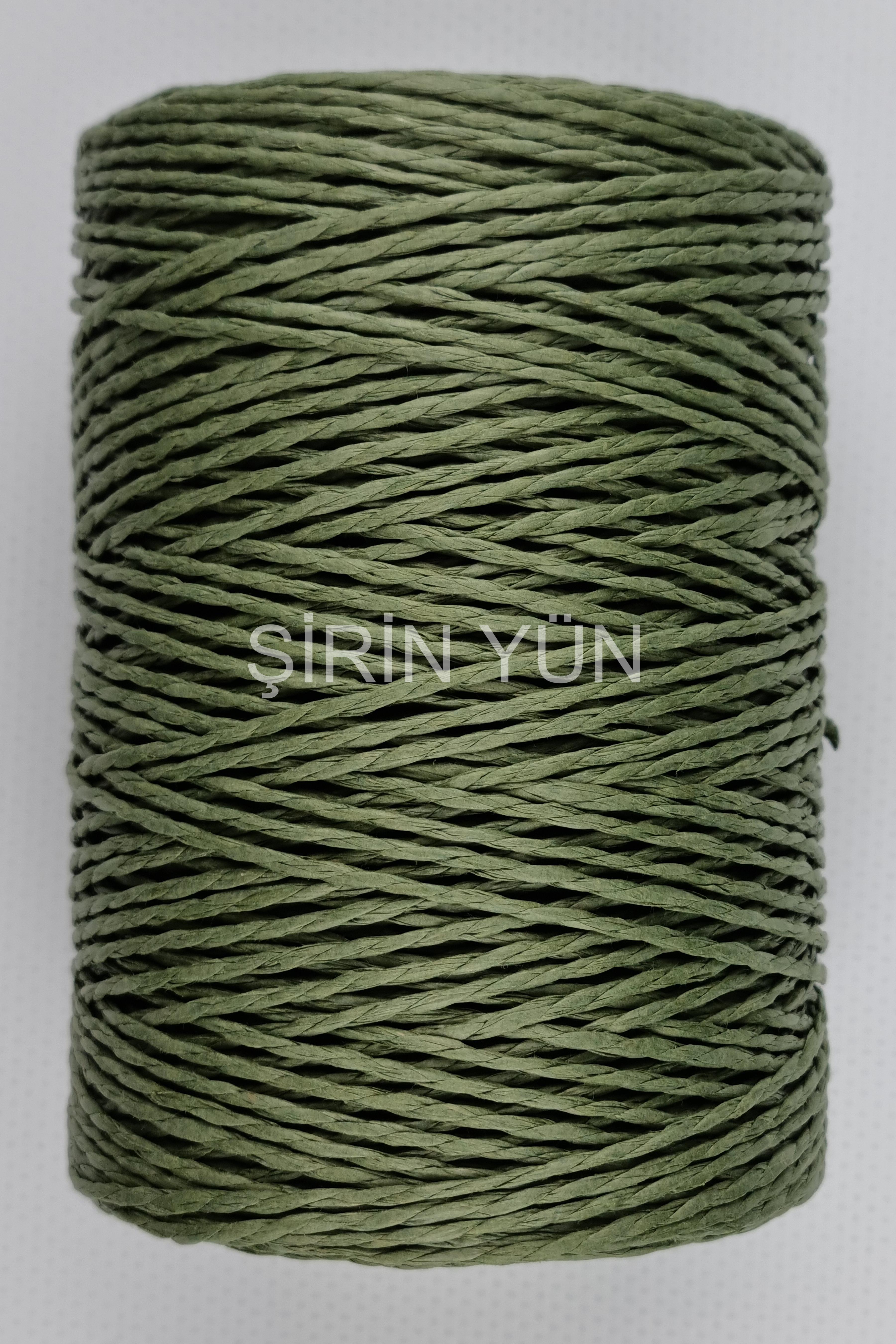 Sarılmış Kağıt İp 200 Gram 240 Metre Haki 33
