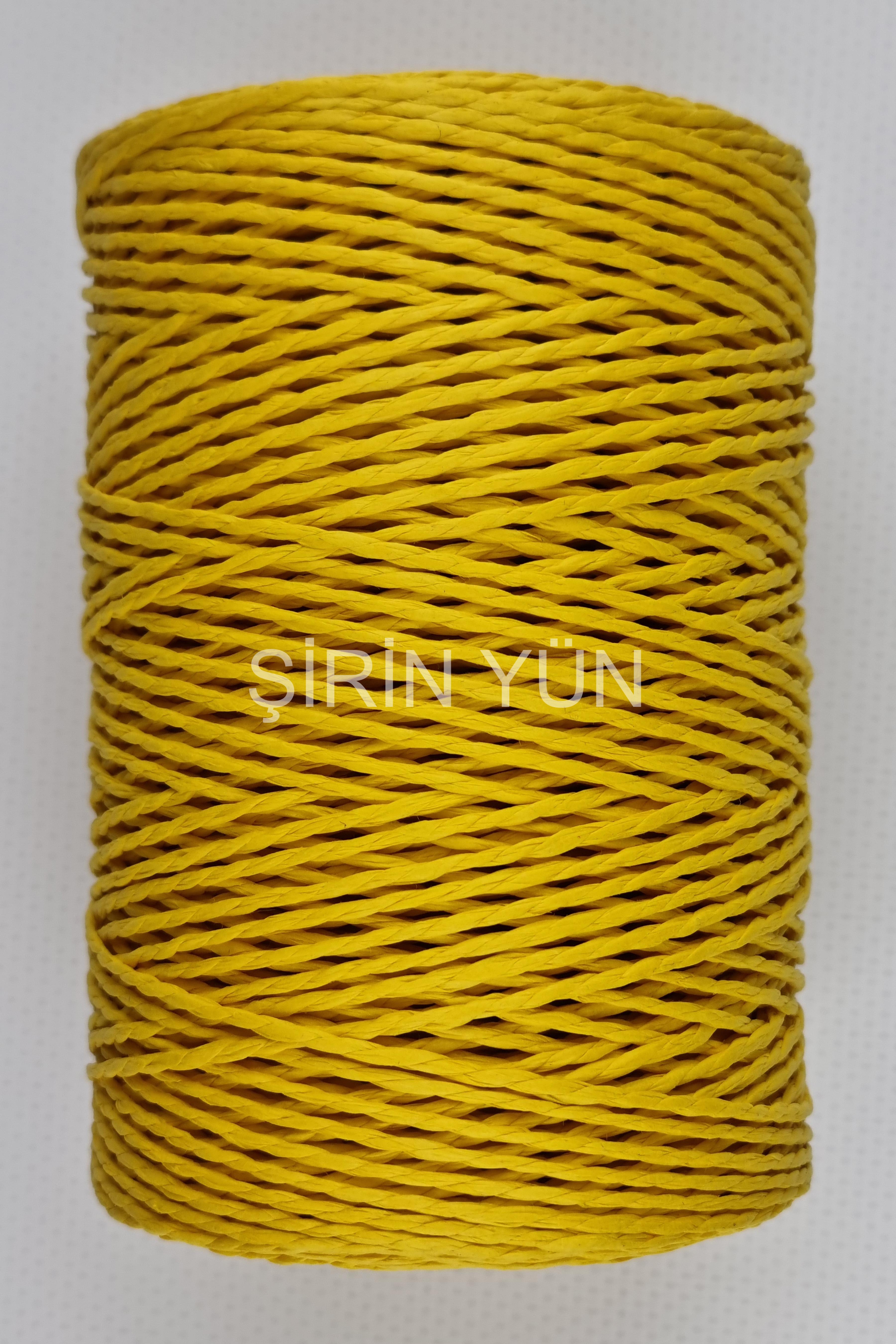 Sarılmış Kağıt İp 200 Gram 240 Metre Koyu Sarı 59