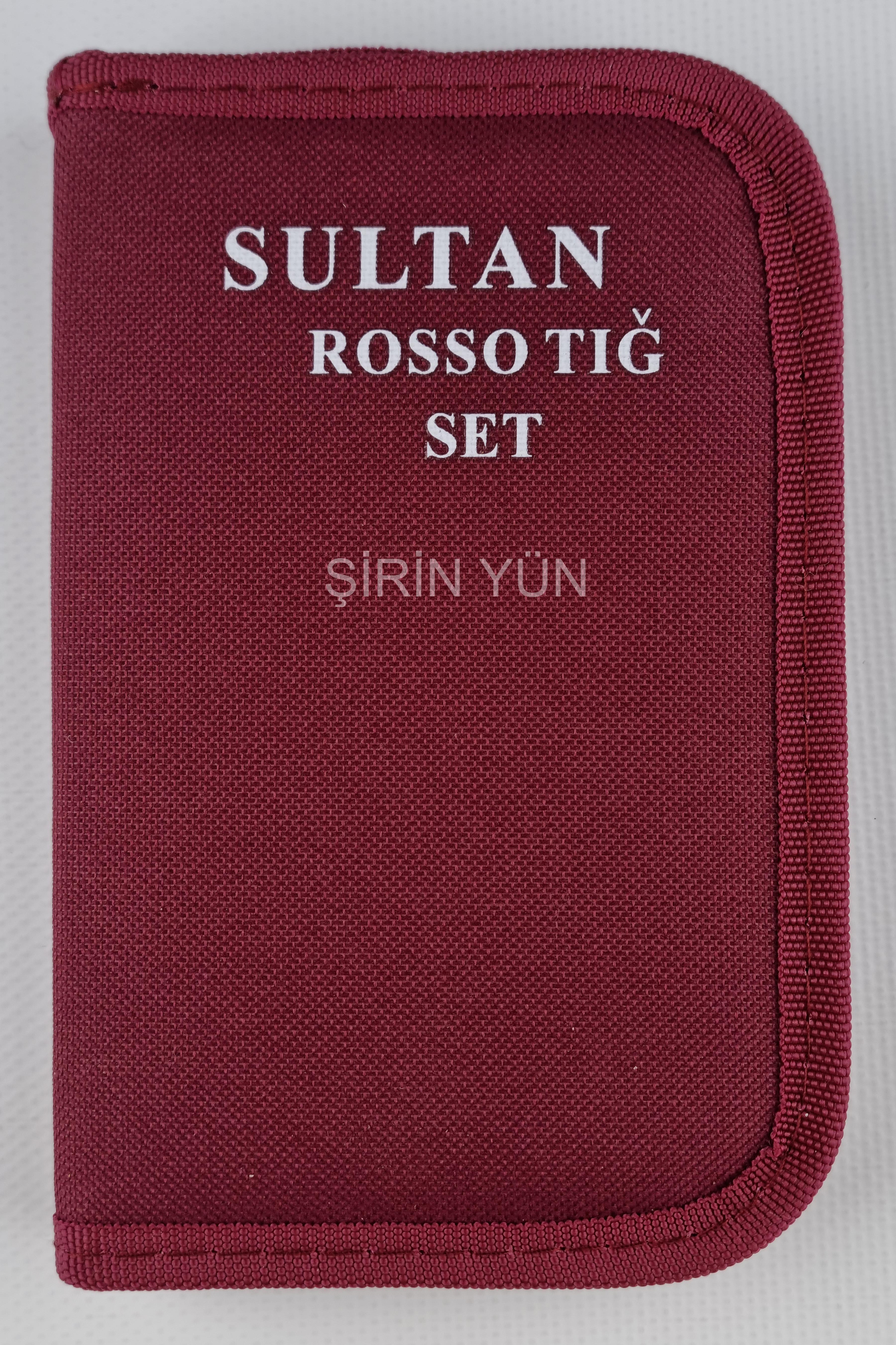 Sultan Rosso Yumuşak Saplı Örgü Tığ Seti
