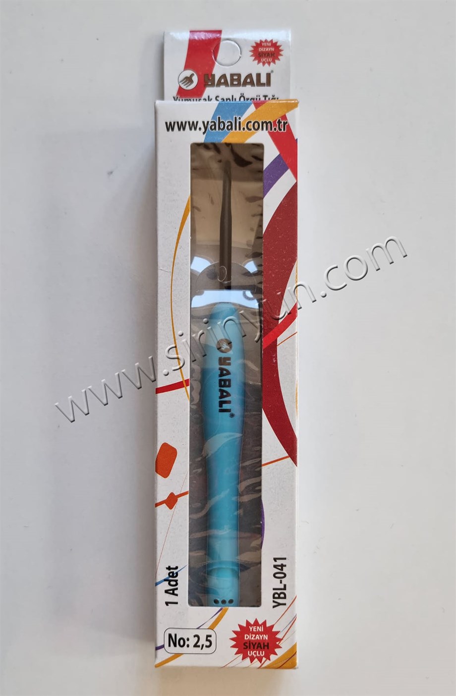 Yabalı 2.5 Mm Siyah Uçlu Elastik Saplı Örgü Tığı