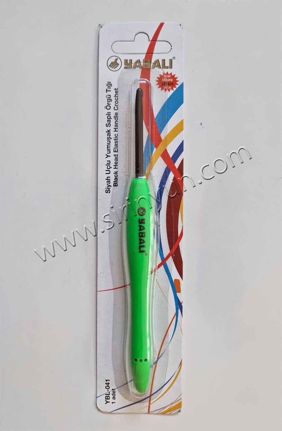 Yabalı 4 Mm Siyah Uçlu Elastik Saplı Örgü Tığı