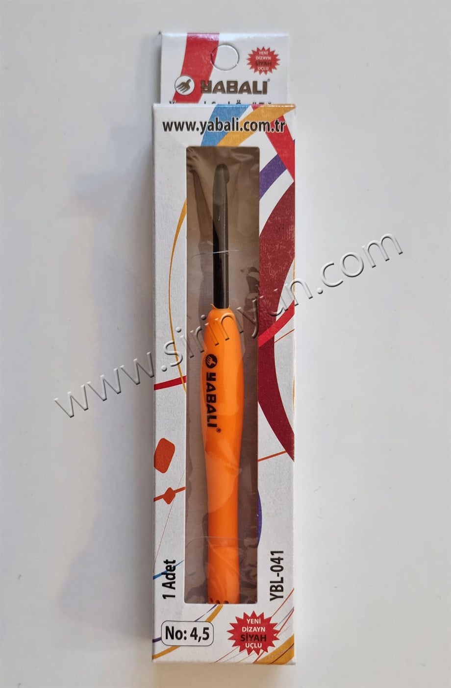 Yabalı 4.5 Mm Siyah Uçlu Elastik Saplı Örgü Tığı