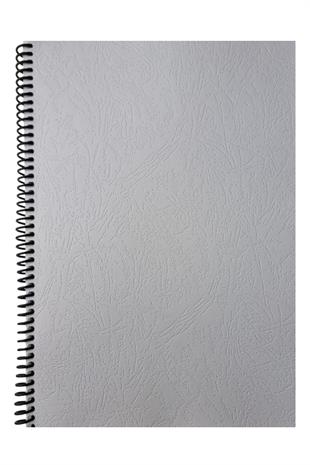 A4 Spiralli Desenli Karton Kapaklı 80 Yaprak Kareli Defter 1 Adet Beyaz