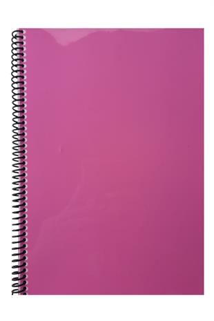 A4 Spiralli Pvc Kapaklı 80 Yaprak Çizgili 4lü Defter Seti Pembe - Sarı - Mavi - Mor