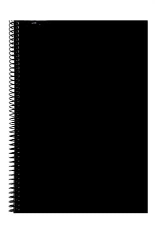 A4 Spiralli Pvc Kapaklı 80 Yaprak Kareli 4lü Defter Seti Yeşil - Turuncu - Siyah - Kırmızı
