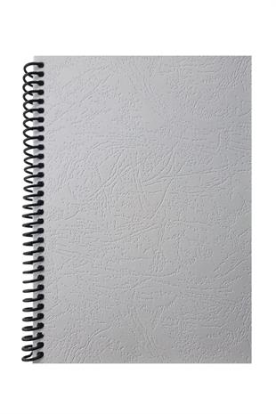 A5 Spiralli Desenli Karton Kapaklı 80 Yaprak Kareli Defter 1 Adet Beyaz