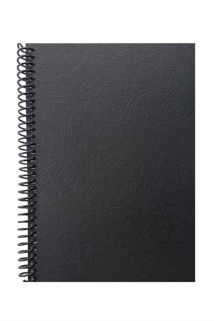 A5 Spiralli Desenli Karton Kapaklı 80 Yaprak Çizgili Defter 1 Adet Siyah