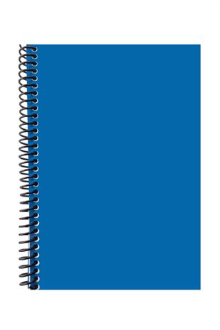 A5 Spiralli Pvc Kapaklı 80 Yaprak Çizgili Defter 1 Adet Mavi