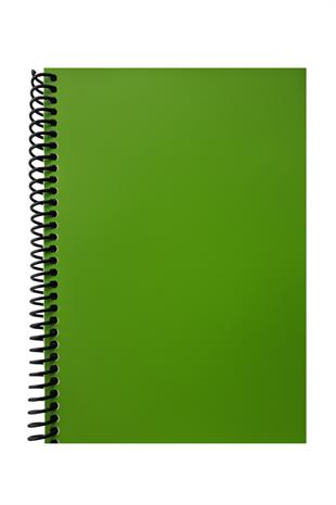 A5 Spiralli Pvc Kapaklı 80 Yaprak Çizgili Defter 1 Adet Yeşil