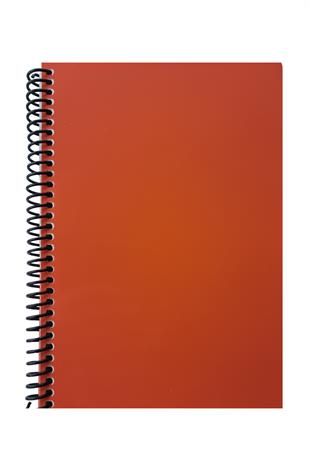 A5 Spiralli Pvc Kapaklı 80 Yaprak Kareli 4lü Defter Seti Yeşil - Turuncu - Siyah - Kırmızı