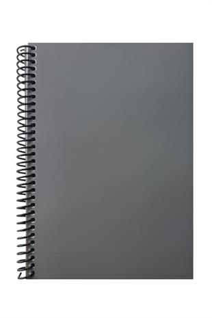 A5 Spiralli Pvc Kapaklı 80 Yaprak Kareli 4lü Defter Seti Denim - Yeşil - Gri - Kırmızı