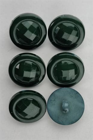 Akrilik Bombeli Yuvarlak Ördekbaşı Kaban Çeket Hırka Yelek Düğmesi 6 Adet