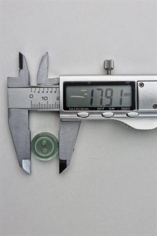 Akrilik Şeffaf Yuvarlak Renkli Gri Çeket Hırka Yelek Düğmesi 5 Adet