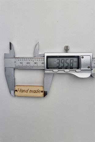 Dikilebilir Ahşap Dikdörtgen Handmade Etiketi 5 Adet 