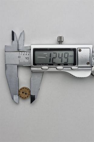 En Küçük Boy (12 mm) Yuvarlak Kokonat Kaban Çeket Hırka Yelek Düğmesi 5 Adet