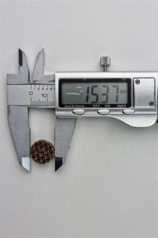 Küçük Boy Ahşap Görünümlü Eskitme Baklava Desenli Kaban Çeket Hırka Yelek Düğmesi 5 Adet