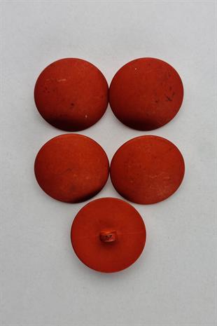 Küçük Boy Plastik Bombeli Taba Kaban Çeket Hırka Yelek Düğmesi 5 Adet