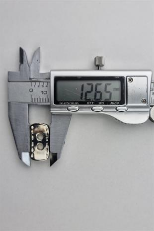 Metal Görünümlü Dikdörtgen Çeket Hırka Yelek Düğmesi 12 Adet