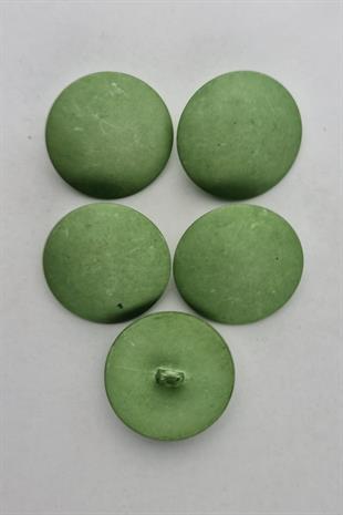 Orta Boy Plastik Bombeli Yeşil Kaban Çeket Hırka Yelek Düğmesi 5 Adet