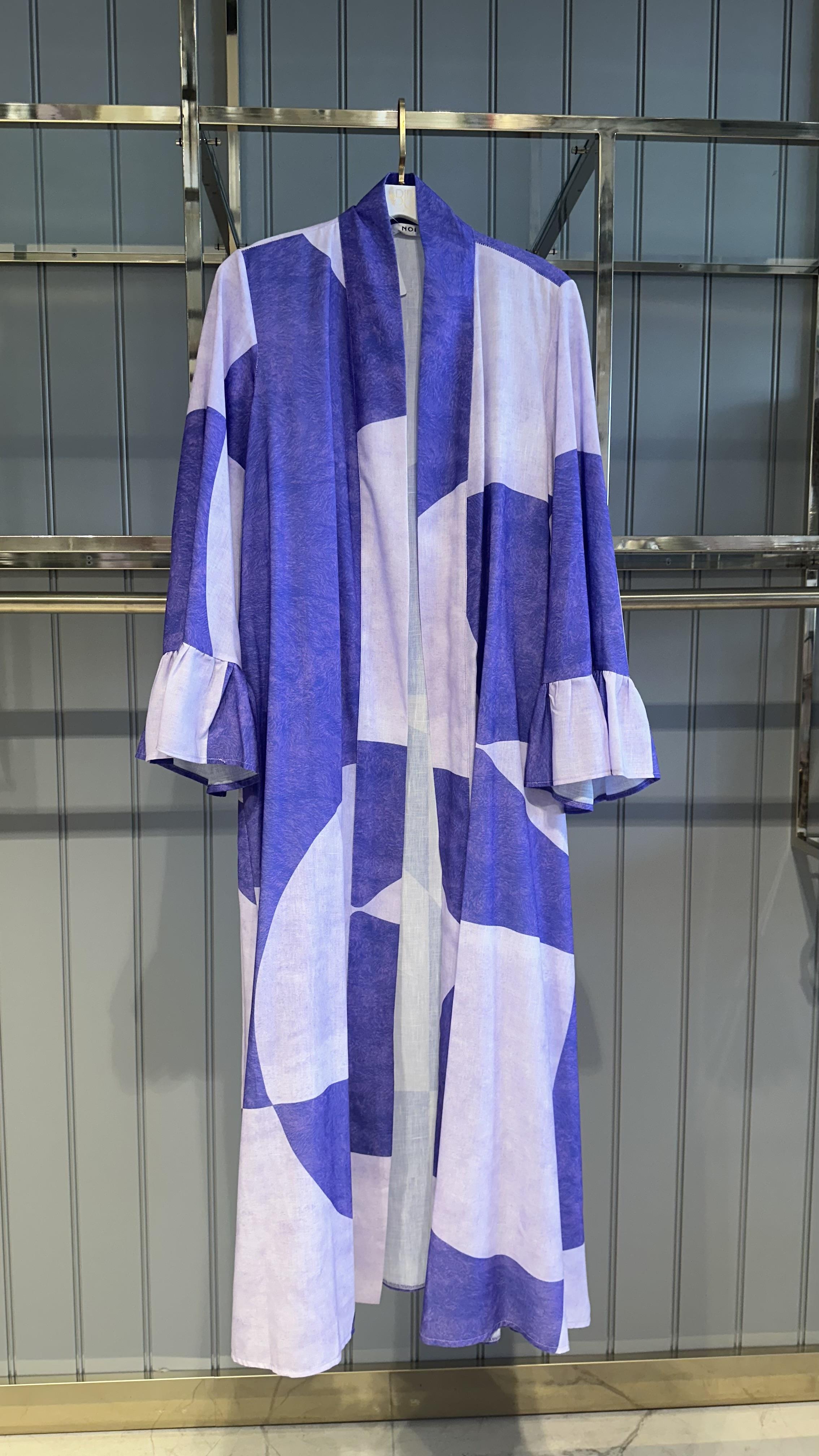 KETEN BASKILI KİMONO