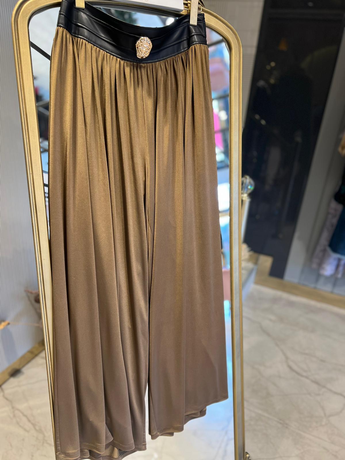 BELİ DERİ TOKA DETAY PANTOLON