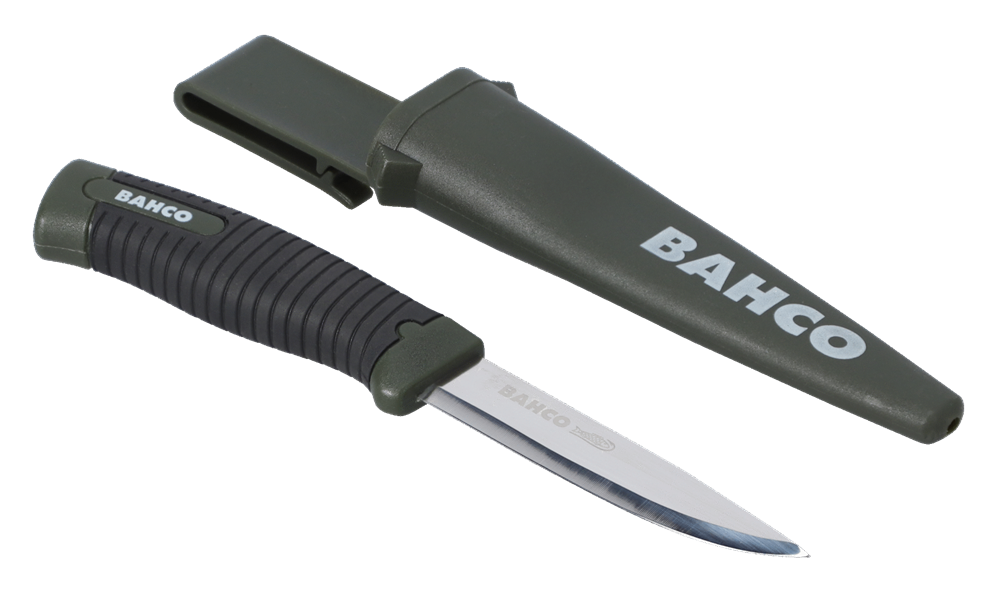 Bahco Çift Bileşenli Yeşil Saplı Tüccar Laplander Kamp Bıçağı 2446-LAP