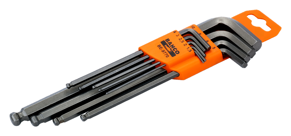 Bahco Altıgen Allen Anahtar Seti Top Başlı BE-9770