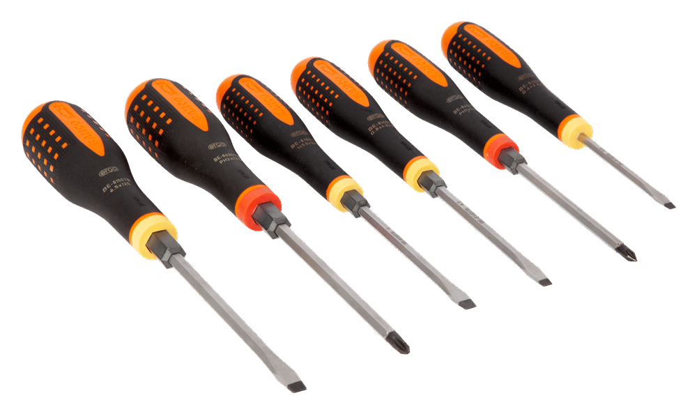Bahco ERGO™ 6 Parça Düz Ve Pozidriv Vida Tornavida Seti BE-9881TB
