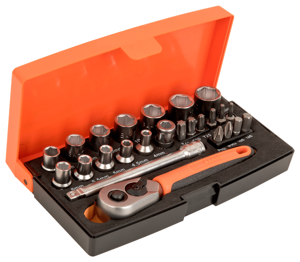 Bahco 25 Parça Lokma Takımı 1/4'' SL25