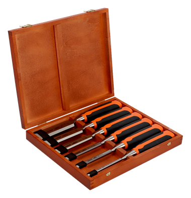 Bahco 6 Parça Iskarpela Seti Ahşap Kutuda 424P-S6-EUR