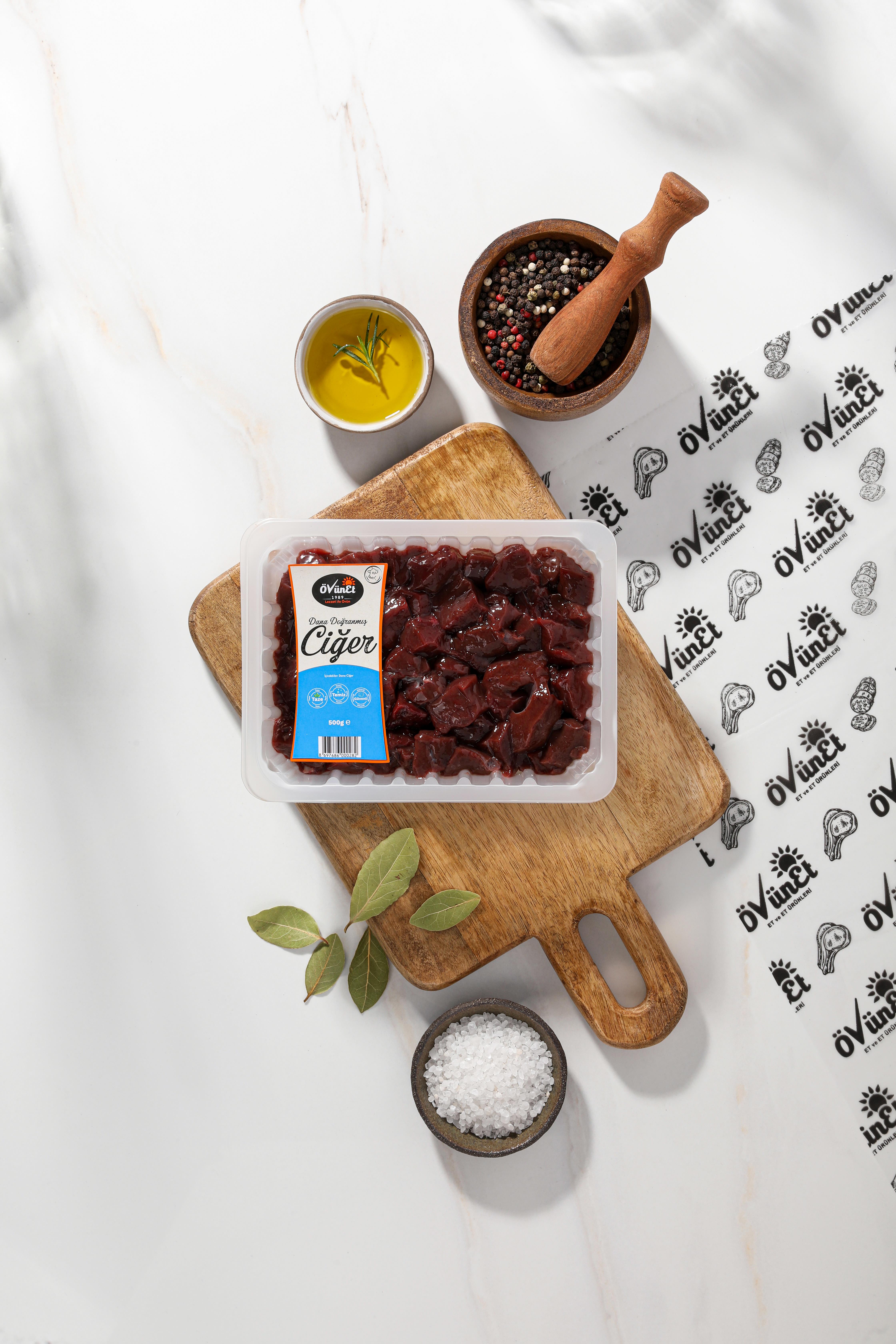 Doğranmış Dana Ciğer 500 g