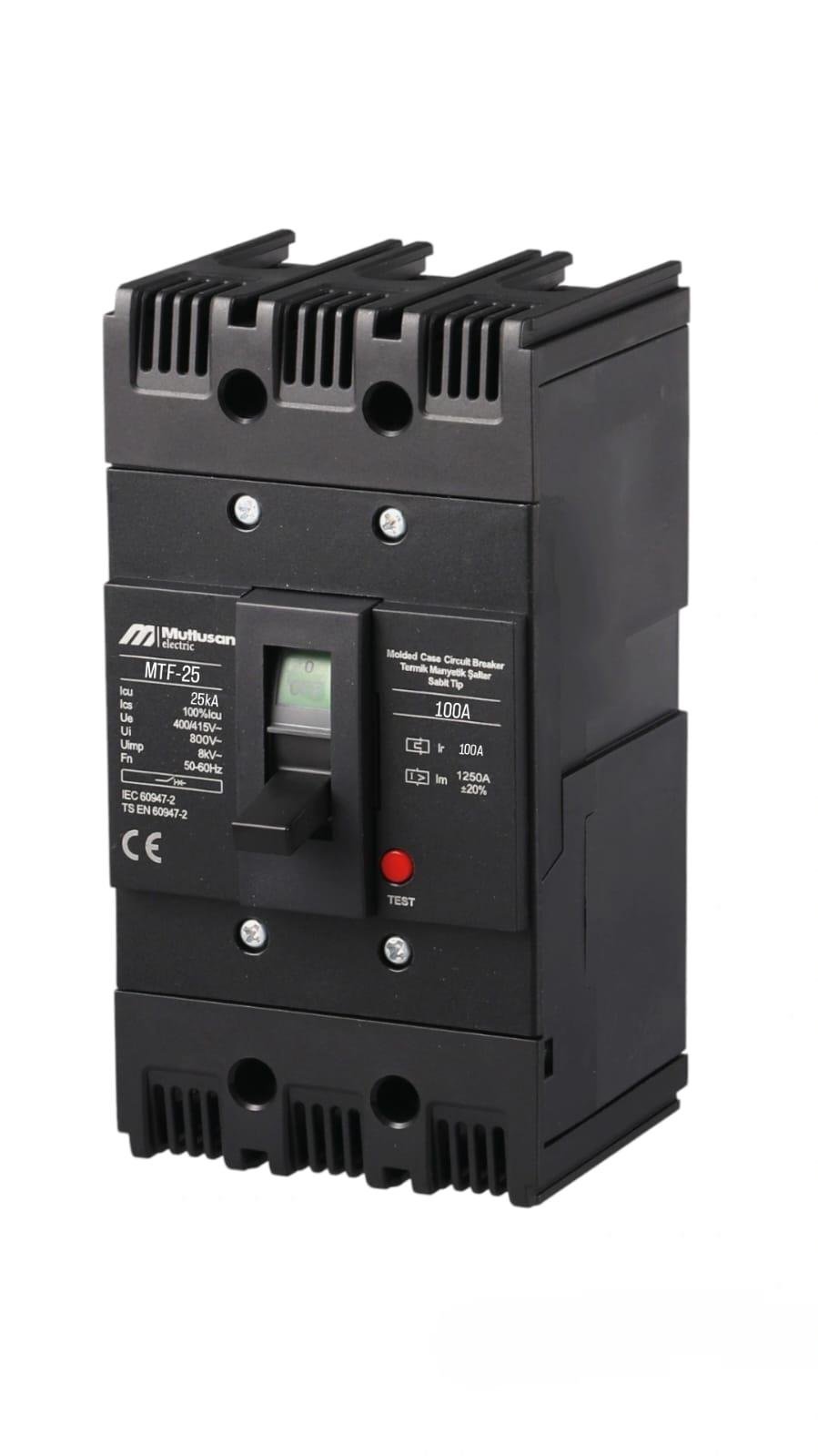 100A 3P 25KA TERMİK MANYETİK ŞALTER  - SABİT TİP