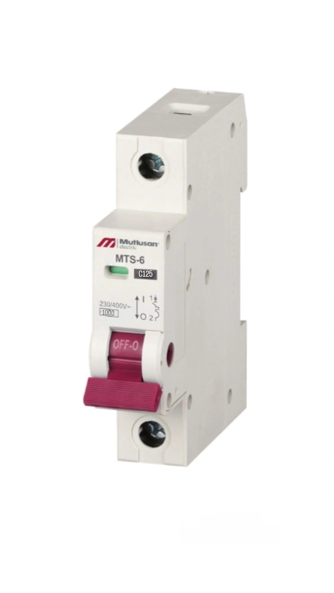 125A 1 KUTUP 10KA C TİPİ OTOMATİK SİGORTA