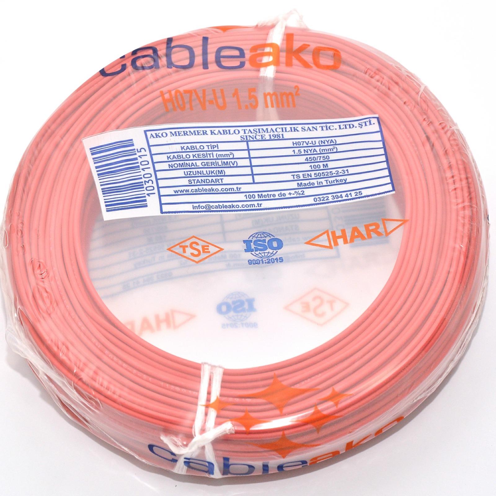 1,5 MM NYA KIRMIZI KABLO