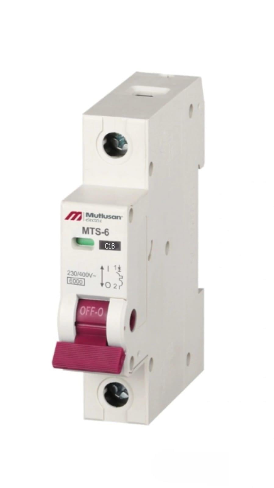 16A 1 KUTUP 6KA C TİPİ OTOMATİK SİGORTA