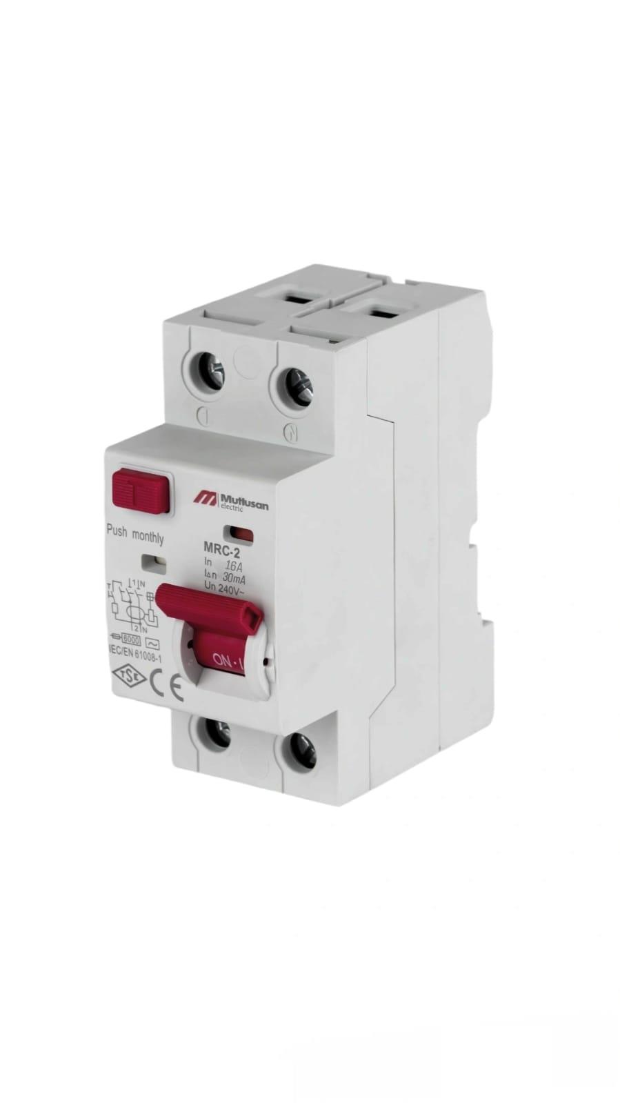 16A 2 KUTUP 30 MA KAÇAK AKIM KORUMA RÖLESİ