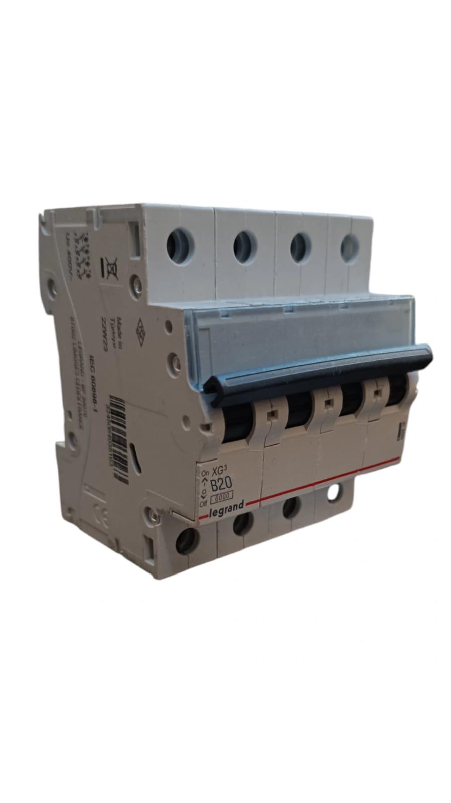 20 AP B TİPİ 4 KUTUP X6 OTOMAT LEGRAND