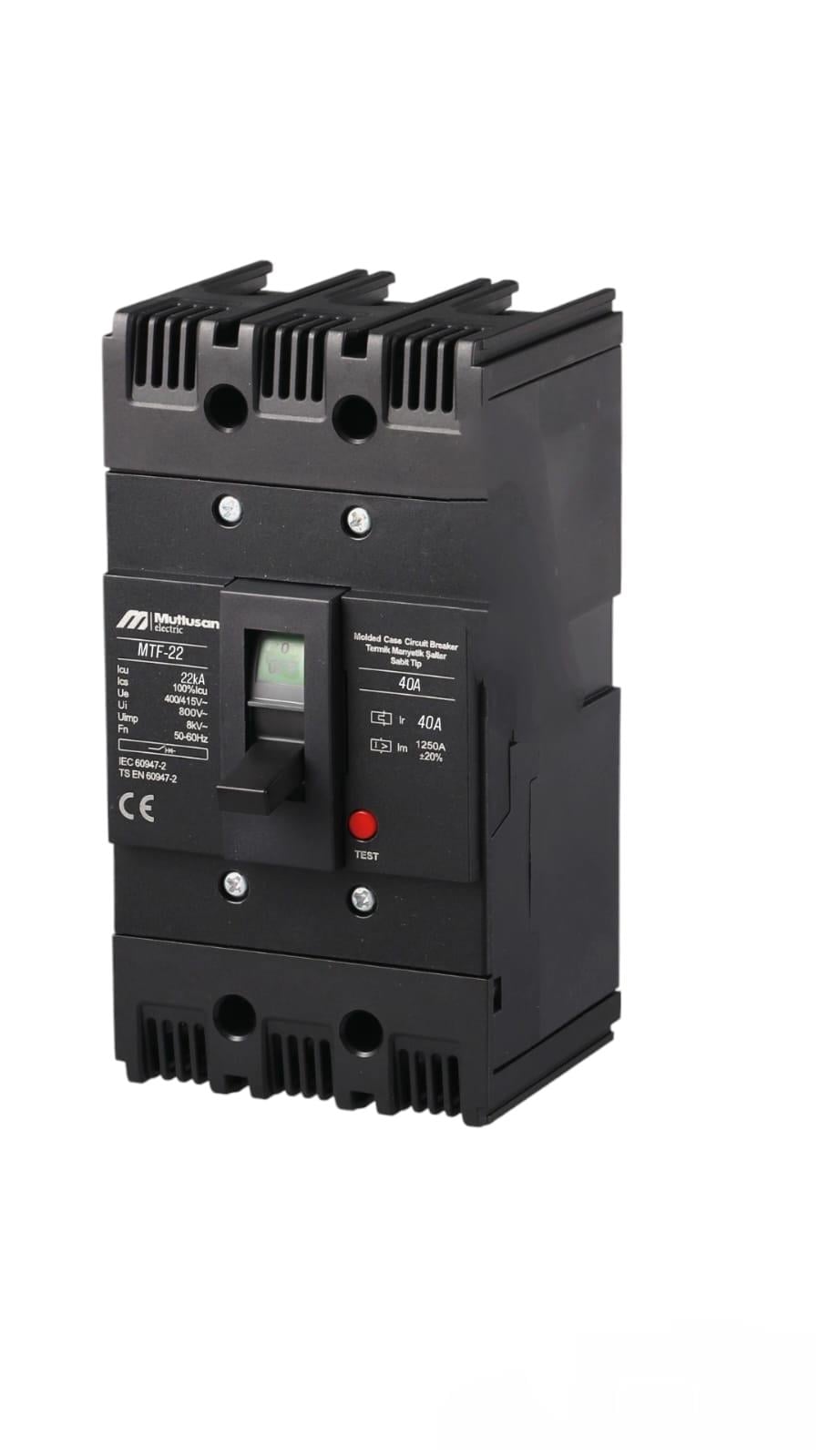 22KA 40A 3P TERMİK MANYETİK ŞALTER  - SABİT TİP
