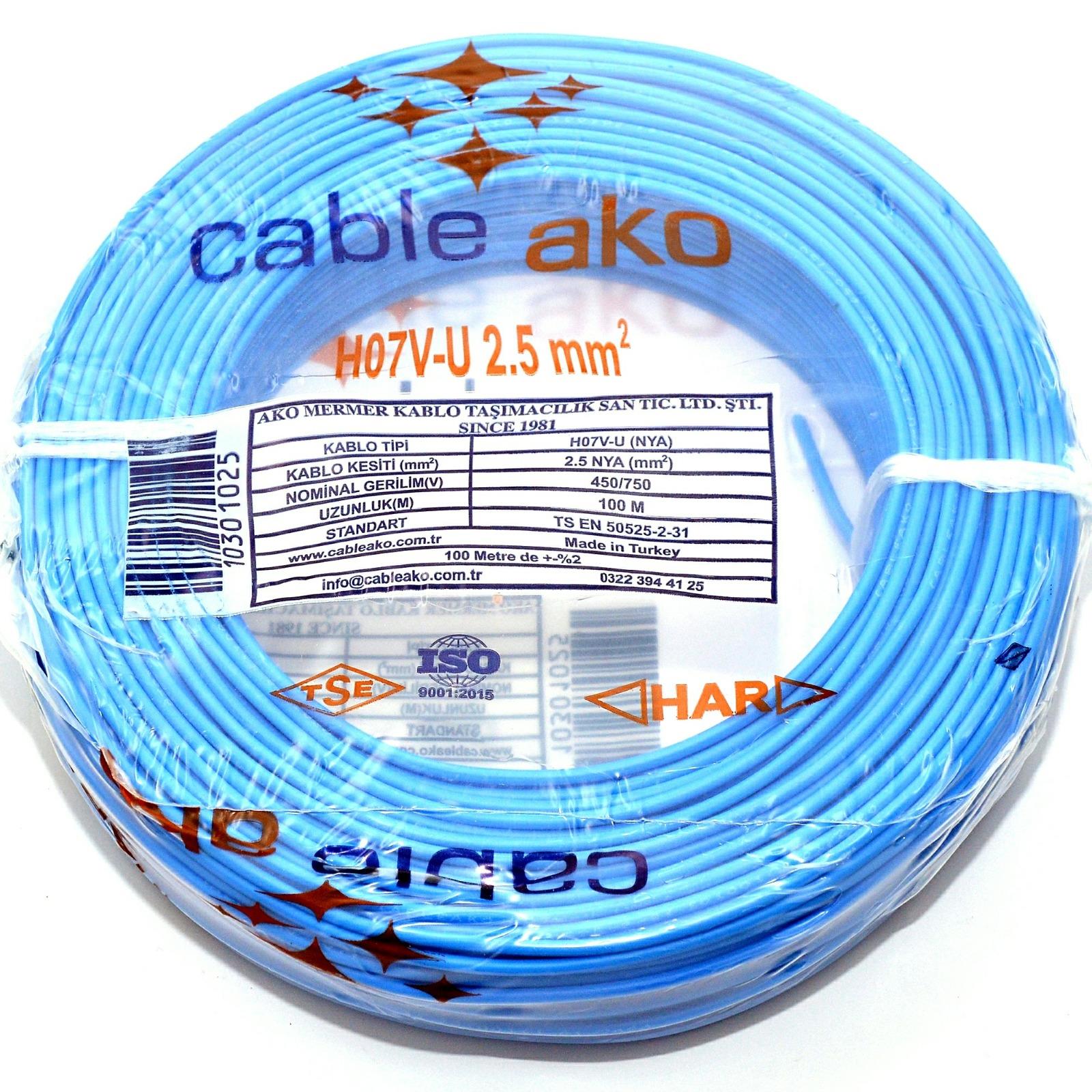 2,5 MM NYA MAVİ KABLO