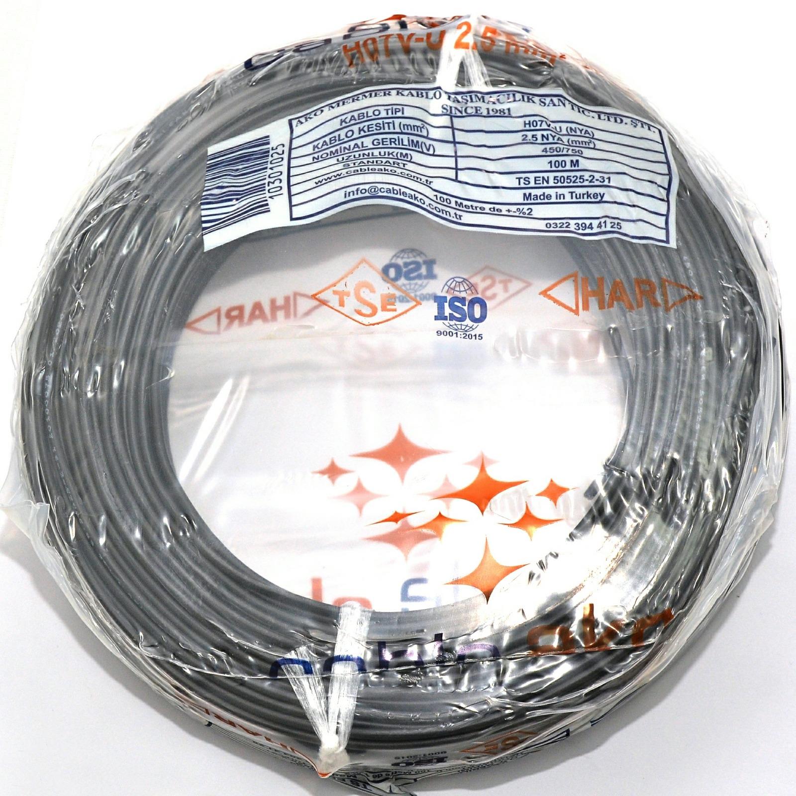2,5 MM NYA SİYAH KABLO