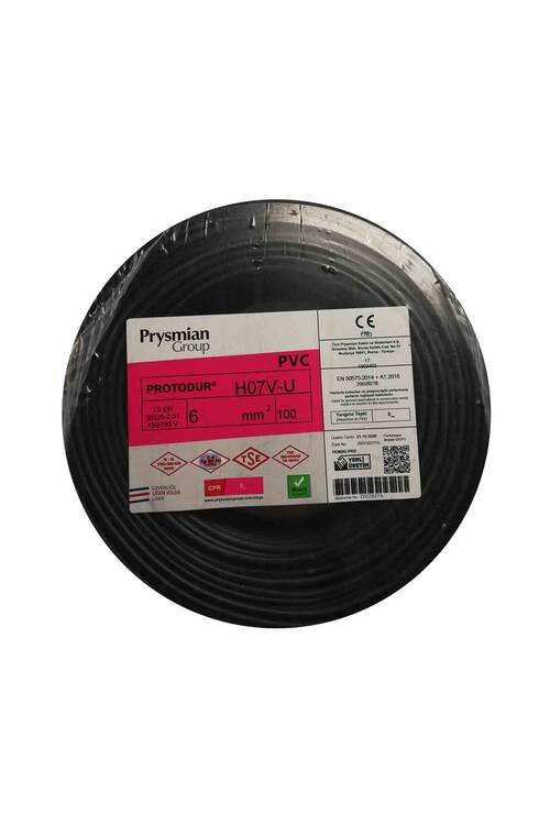 6 MM NYA SİYAH PİRELLİ KABLO