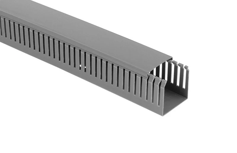 60*60 KABLO KANALI DELİKLİ (GRİ) (2 MT)